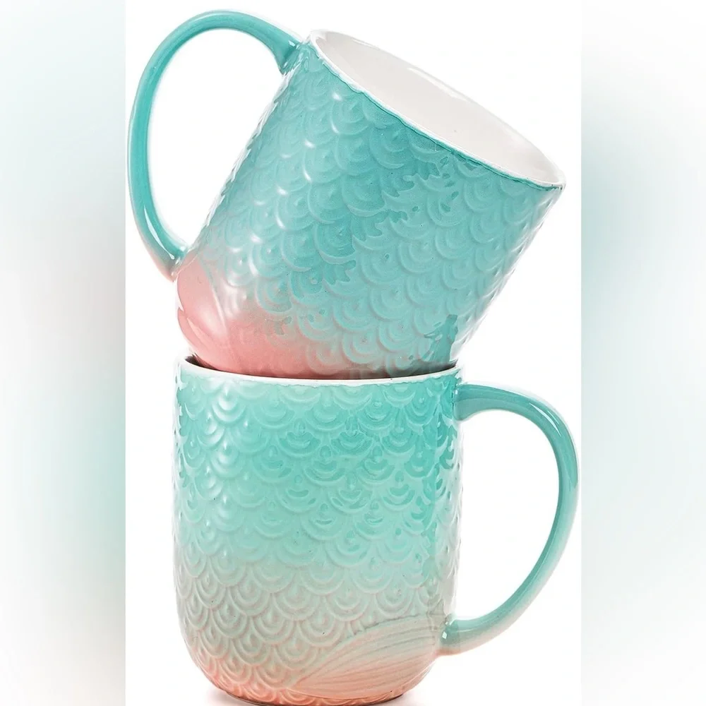 Pair of 15oz mermaid mugs